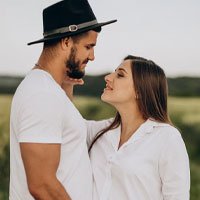 Luana e Bruno, recém-casados