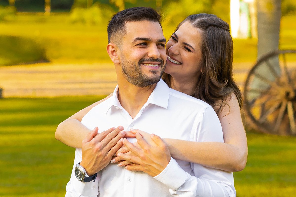 Luana e Bruno, recém-casados